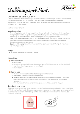 Lesmateriaal Zaklampspel Sinterklaas - tafel van 7 t/m 9 van auteur De klas van juf Laura slide 4