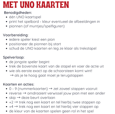 Lesmateriaal UNO Schoorsteenrace van auteur Speelspiratie slide 3