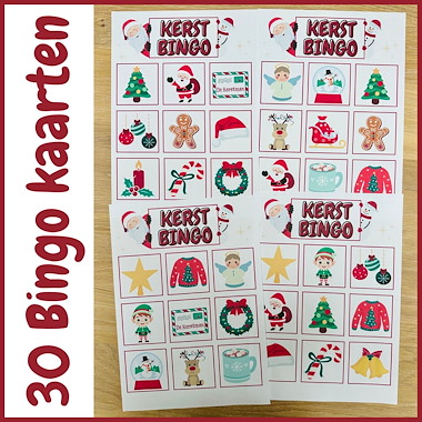 Lesmateriaal Kerstbingo | Kerst activiteiten spel winter feest kinderen van auteur My Teacher Shares slide 3