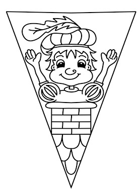 Lesmateriaal Vlaggetjes sint en piet van auteur Juf Monique