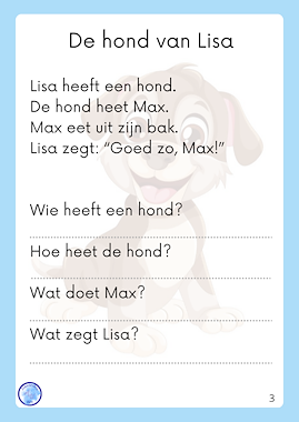 Lesmateriaal Begrijpend Lezen - Korte teksten met vragen (groep 3) van auteur Alexandra Wit slide 2