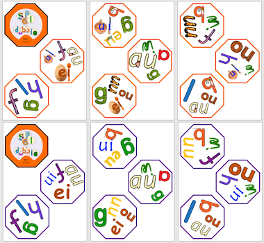 Lesmateriaal Dobble-spel letters van auteur Janet Baptist