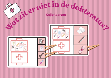 lesmateriaal Thema de dokter/ziek zijn : Wat zit er niet in de dokterstas van auteur Juf Katy