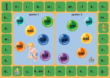 Lesmateriaal Pakket aai, ooi, oei met 8 spellen van auteur de beweegjuf slide 2
