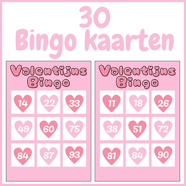 Lesmateriaal Valentijnsdag Bingo | Rekenen klassenspel thema activiteit van auteur My Teacher Shares slide 2