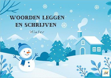 lesmateriaal Woorden leggen of schrijven thema winter van auteur Jana