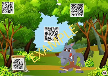 Lesmateriaal Roodkapje tot leven! – Interactieve QR-prenten voor kleuters van auteur FilouFinds slide 2