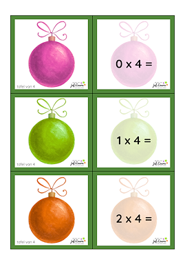 Lesmateriaal Zaklampspel Kerst - tafel 4 t/m 6 van auteur De klas van juf Laura slide 2