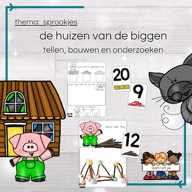 De huizen van de biggen