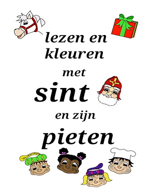 lesmateriaal Lezen en kleuren met sint van auteur Juf Monique