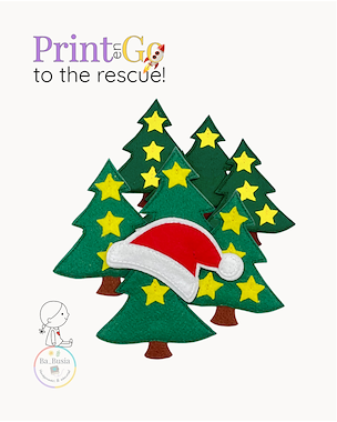 Lesmateriaal Print & Go – Kerstboompje (PDF + SVG)  van auteur Victoria Pirogova slide 2