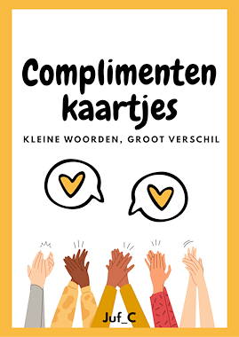 Lesmateriaal Complimentenkaartjes voor in het onderwijs van auteur Juf_C