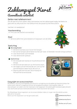 Lesmateriaal Kerst - Aanvulling zaklampspel van auteur De klas van juf Laura slide 3