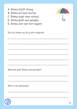 Lesmateriaal Begrijpend Lezen: Zinnen ordenen (groep 4) van auteur Alexandra Wit slide 2