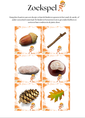 Lesmateriaal Spel: verzamelkaart HERFST van auteur Kleutertalent slide 2