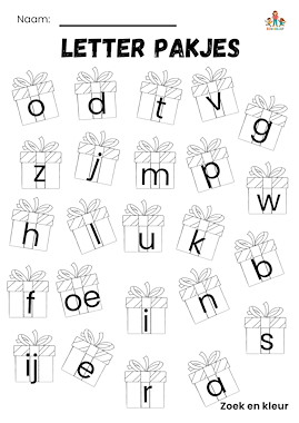 Lesmateriaal Letter pakjes Sint lampje van auteur de beweegjuf slide 2