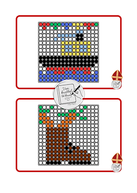 Lesmateriaal Patronen Sinterklaas van auteur Van krabbel tot krul slide 4