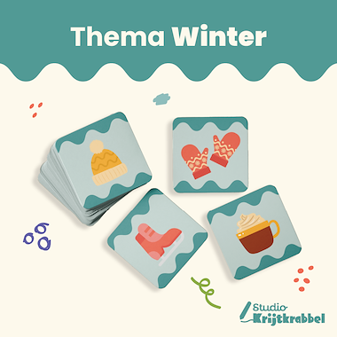 Lesmateriaal Memory bundel Winter, Kerst & Pooldieren | Memory spellen van auteur Studio Krijtkrabbel slide 2