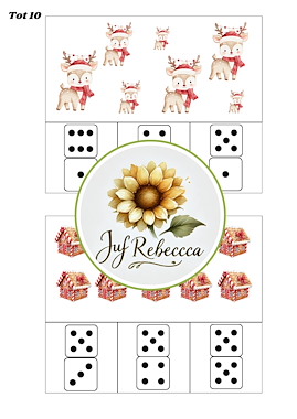 Lesmateriaal Knijpkaarten tellen thema Kerst van auteur Juf Rebecca slide 4