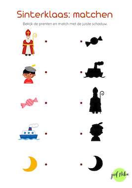 Lesmateriaal Schaduwspelletjes Sinterklaas van auteur Juf Nika slide 4