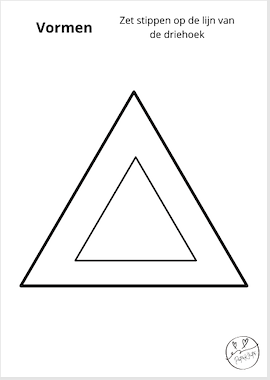 Lesmateriaal Stippenplezier - voor peuters en kleuters - vormen van auteur PeuterKleuter slide 2