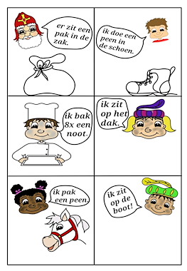 Lesmateriaal Lezen en kleuren met sint van auteur Juf Monique slide 4