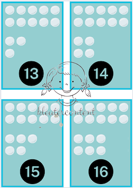 Lesmateriaal Thema Noordpool en Zuidpool: Getallenkaartjes sneeuwballen van auteur Kleutercontent slide 2