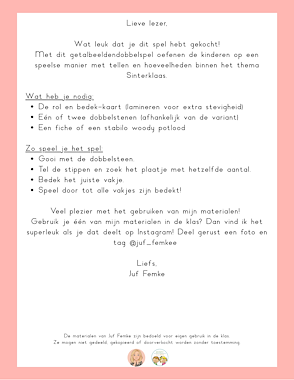 Lesmateriaal Thema Sint: Dobbel en bedek van auteur Juf Femke slide 2