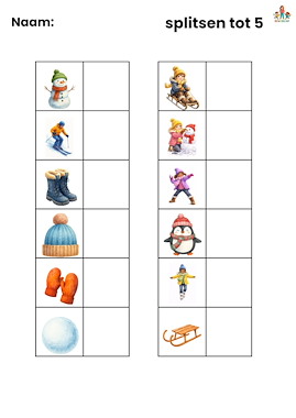 Lesmateriaal Speurtocht splitsen tot 5 bewegend leren van auteur de beweegjuf slide 2