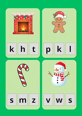 Lesmateriaal Knijpkaarten thema kerst van auteur Juf Jennifer slide 2