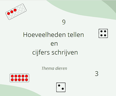 Lesmateriaal 🐾 Tel mee met de dieren! – Tel- en schrijfoefening van auteur FilouFinds