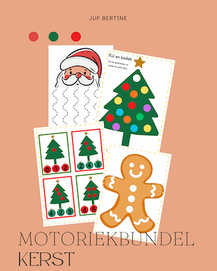 Lesmateriaal Motoriekbundel Kerst van auteur Juf Bertine slide 4