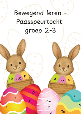 Lesmateriaal Bewegend leren Paashaas van auteur Jana