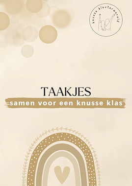 Lesmateriaal Taakjes - samen voor een knusse klas van auteur knussekleuterwereld