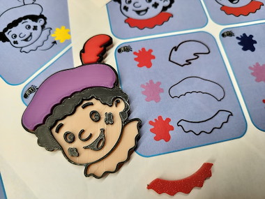 lesmateriaal Nalegkaarten pietje kleur van auteur Jeti Creations