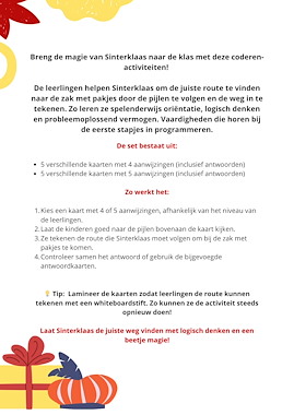 Lesmateriaal Coderen met Sinterklaas – leerzaam en speels programmeren! van auteur Juf_C slide 2