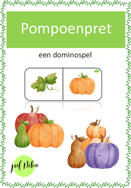 Lesmateriaal Pompoenpret van auteur Juf Nika