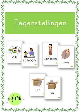 Lesmateriaal Tegenstellingen van auteur Juf Nika