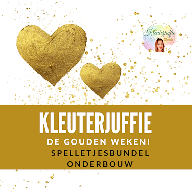 Lesmateriaal Kleuterjuffie, gouden weken bundel onderbouw (vernieuwd!) van auteur Kleuterjuffie