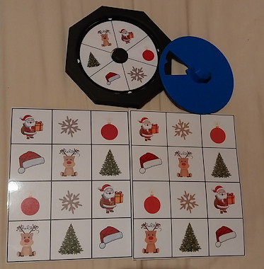 lesmateriaal c-spinner kerst  van auteur Juf Emma Merchie