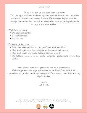 Lesmateriaal Thema Ruimte: Stempelen van auteur Juf Femke slide 2