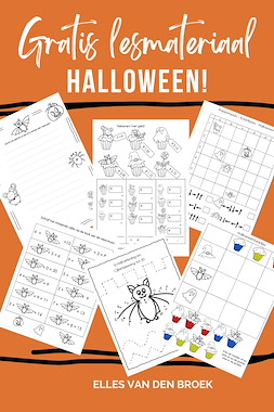 Lesmateriaal Verzamelpakket Halloween verschillende groepen van auteur Lessen en Illustraties Elles