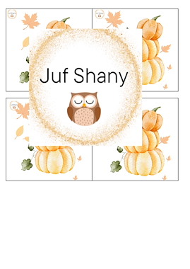 Lesmateriaal Memory herfst/Halloween van auteur Juf Shany slide 2