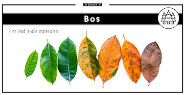 Collectie van lesmaterialen met onderwerp Bos van auteur Juf Shanna