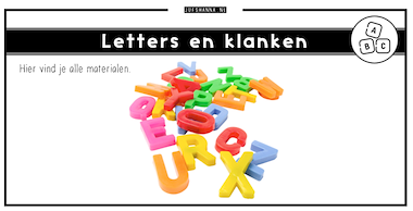 Collectie van lesmaterialen met onderwerp Letters en klanken van auteur Juf Shanna