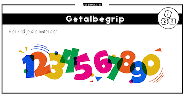 Collectie van lesmaterialen met onderwerp Getalbegrip van auteur Juf Shanna