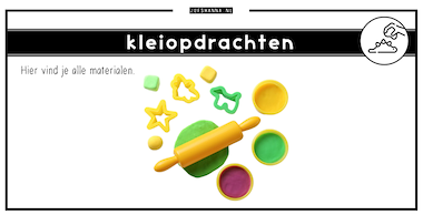Collectie van lesmaterialen met onderwerp Kleiopdrachten overzicht van auteur Juf Shanna
