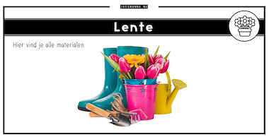 Collectie van lesmaterialen met onderwerp Lente en bloemen van auteur Juf Shanna