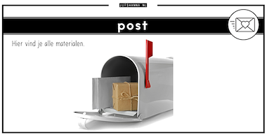 Collectie van lesmaterialen met onderwerp Post thema van auteur Juf Shanna