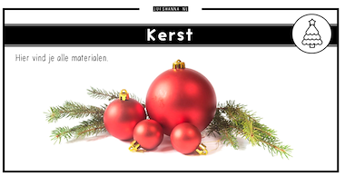 Collectie van lesmaterialen met onderwerp Kerst van auteur Juf Shanna
